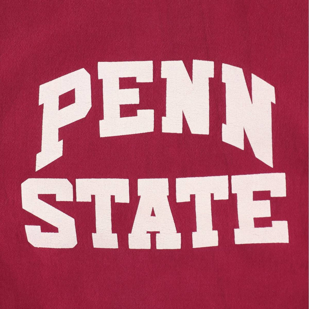 PENN STATE (Pennsylvania State University) College Sweatshirt, Made in USA, Men's Size L (Equivalent), Vintage. cotton burgundy type Vintage Second Hand