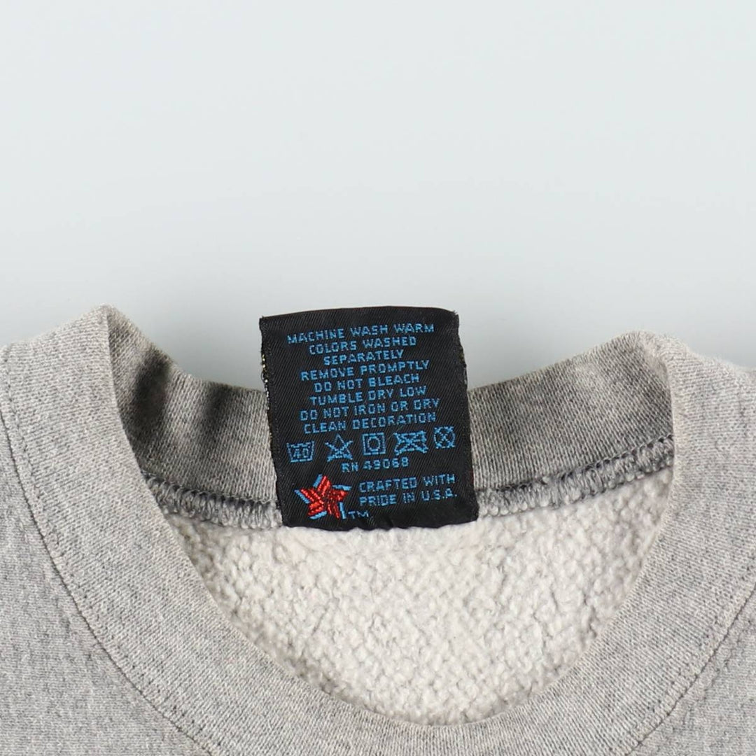 80s-90'S Sofie College Sweatshirt, Made in USA, Men's XL equivalent, Vintage cotton gray type Vintage Second Hand