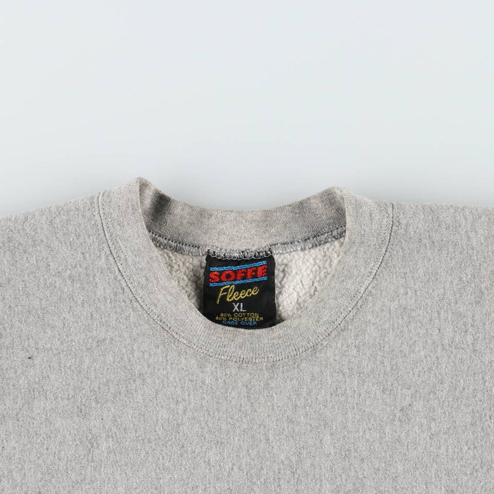 80s-90'S Sofie College Sweatshirt, Made in USA, Men's XL equivalent, Vintage cotton gray type Vintage Second Hand