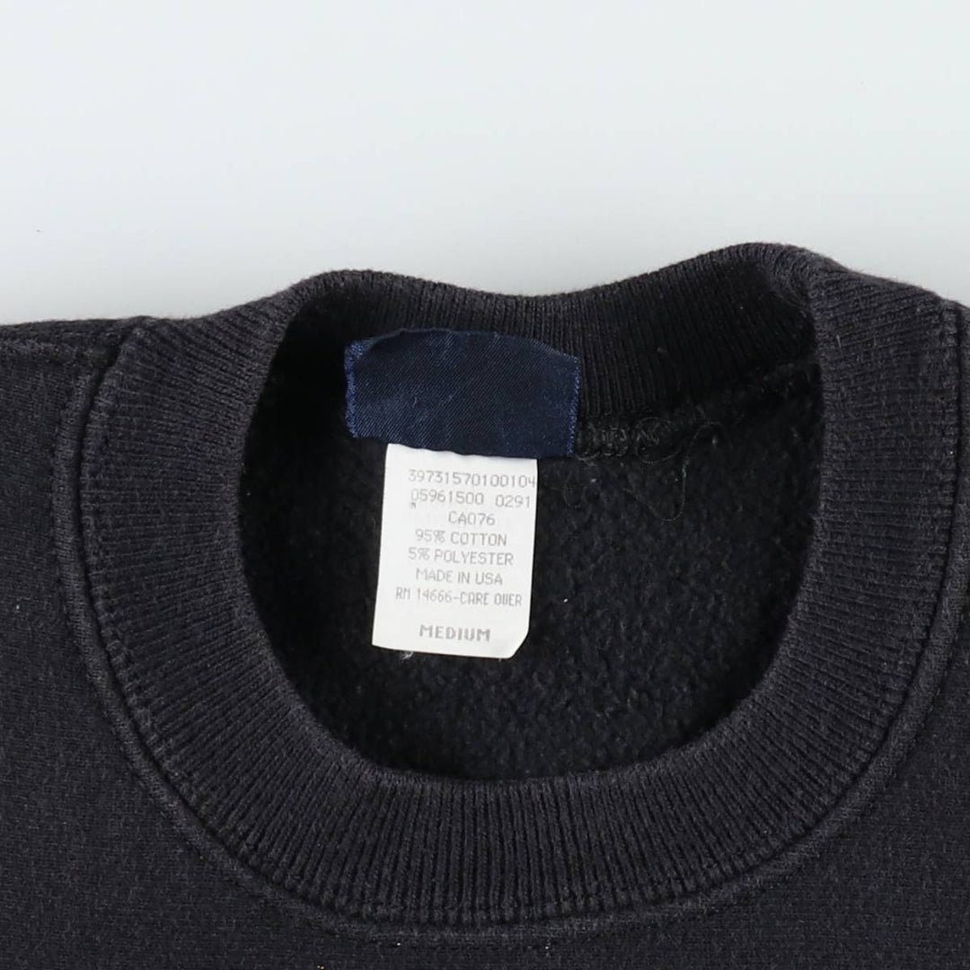 Vintage 90'S Jansport triple print college sweatshirt, made in the USA, size M. cotton black type Vintage Second Hand