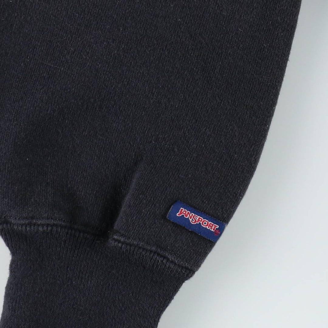 Vintage 90'S Jansport triple print college sweatshirt, made in the USA, size M. cotton black type Vintage Second Hand