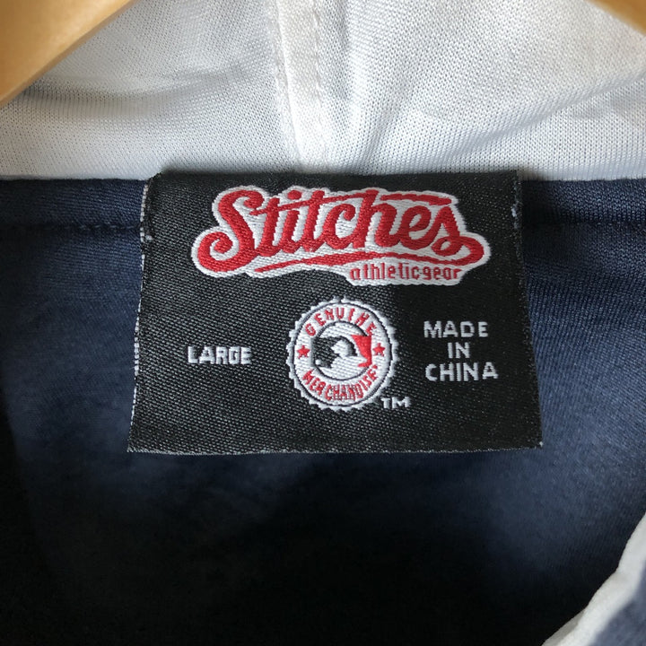 stitches athleticgear MLB NEW YORK YANKEES New York Yankees Full-Zip Sweatshirt Hoodie, Men's XL (approx.) cotton navy blue type Vintage Second Hand