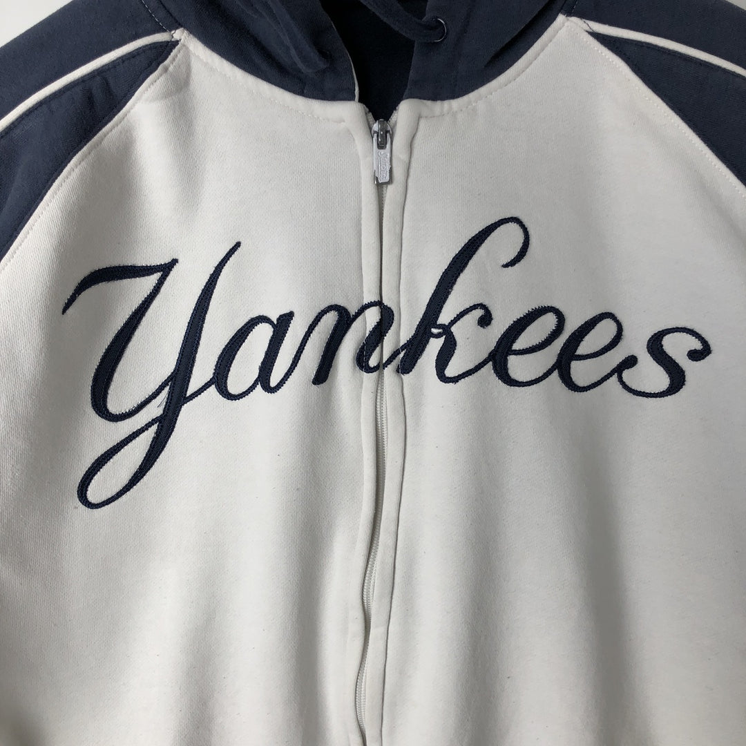 stitches athleticgear MLB NEW YORK YANKEES New York Yankees Full-Zip Sweatshirt Hoodie, Men's XL (approx.) cotton navy blue type Vintage Second Hand