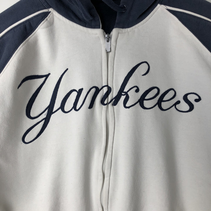 stitches athleticgear MLB NEW YORK YANKEES New York Yankees Full-Zip Sweatshirt Hoodie, Men's XL (approx.) cotton navy blue type Vintage Second Hand