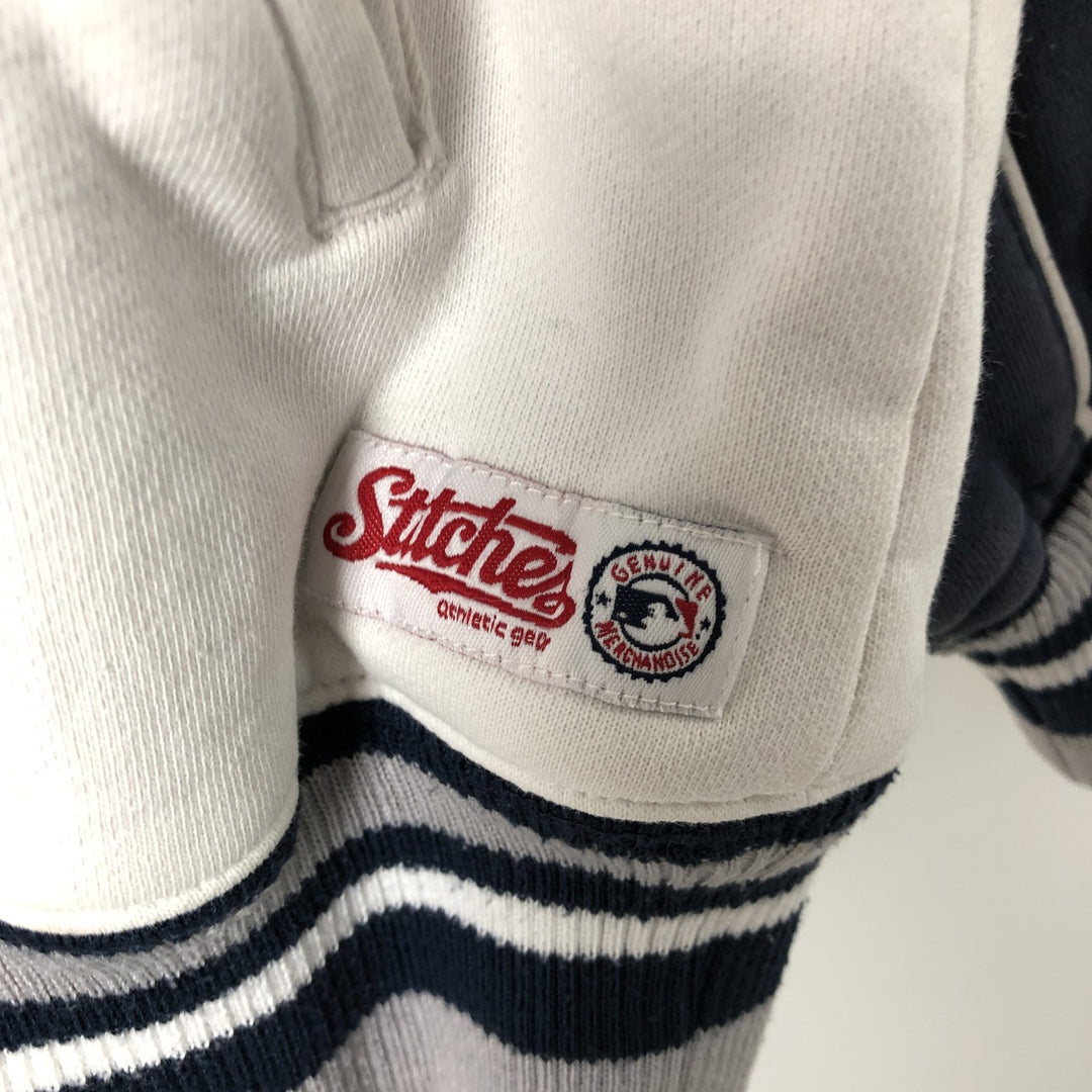 stitches athleticgear MLB NEW YORK YANKEES New York Yankees Full-Zip Sweatshirt Hoodie, Men's XL (approx.) cotton navy blue type Vintage Second Hand