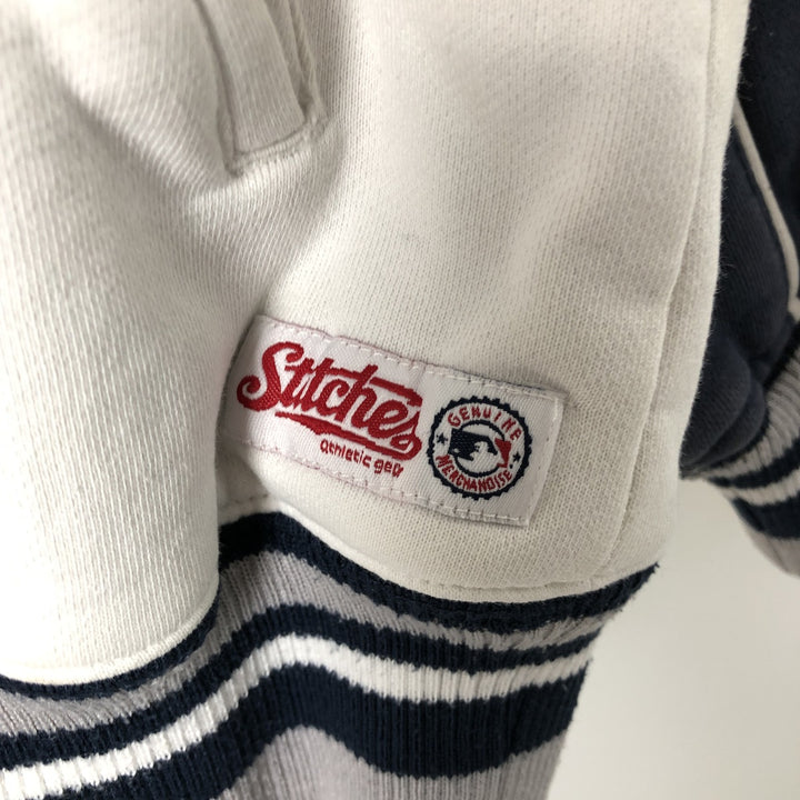 stitches athleticgear MLB NEW YORK YANKEES New York Yankees Full-Zip Sweatshirt Hoodie, Men's XL (approx.) cotton navy blue type Vintage Second Hand