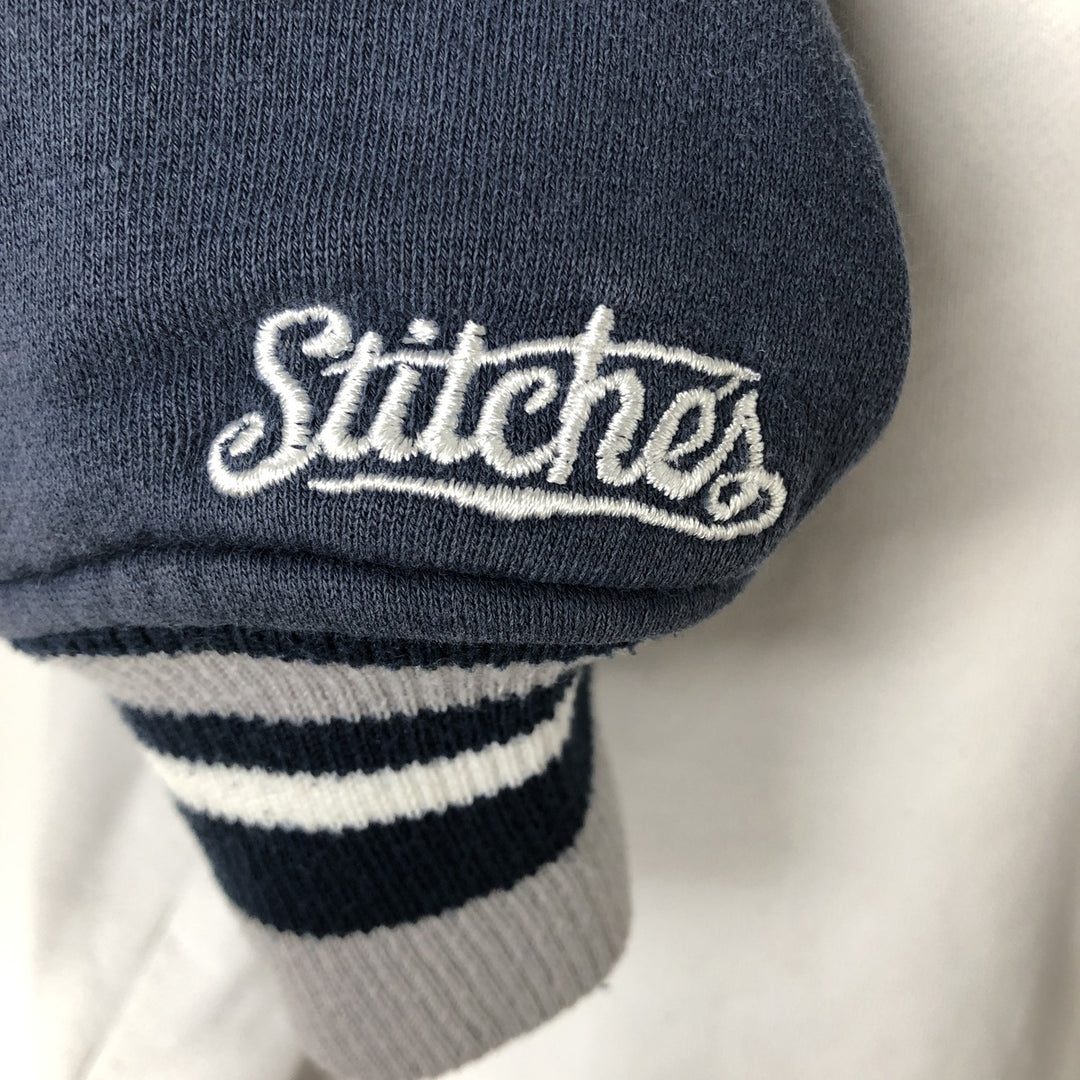 stitches athleticgear MLB NEW YORK YANKEES New York Yankees Full-Zip Sweatshirt Hoodie, Men's XL (approx.) cotton navy blue type Vintage Second Hand