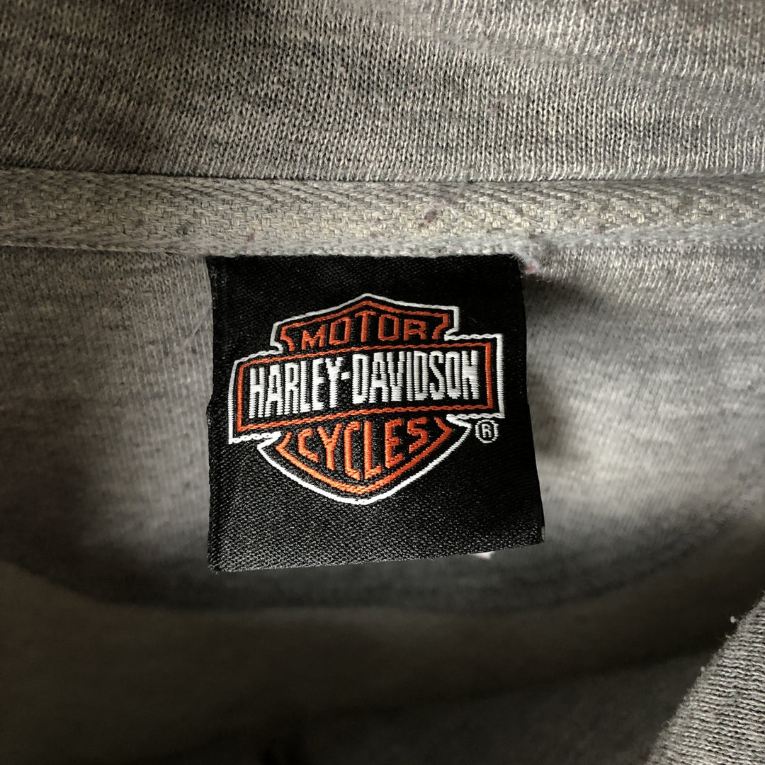 Harley-Davidson Two-Tone Full-Zip Hoodie, Men's XL unclear gray type Vintage Second Hand