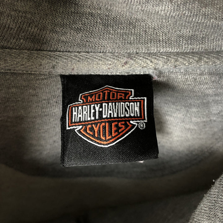 Harley-Davidson Two-Tone Full-Zip Hoodie, Men's XL unclear gray type Vintage Second Hand