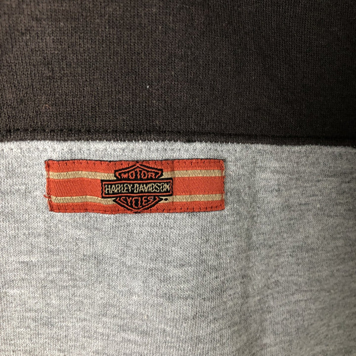 Harley-Davidson Two-Tone Full-Zip Hoodie, Men's XL unclear gray type Vintage Second Hand