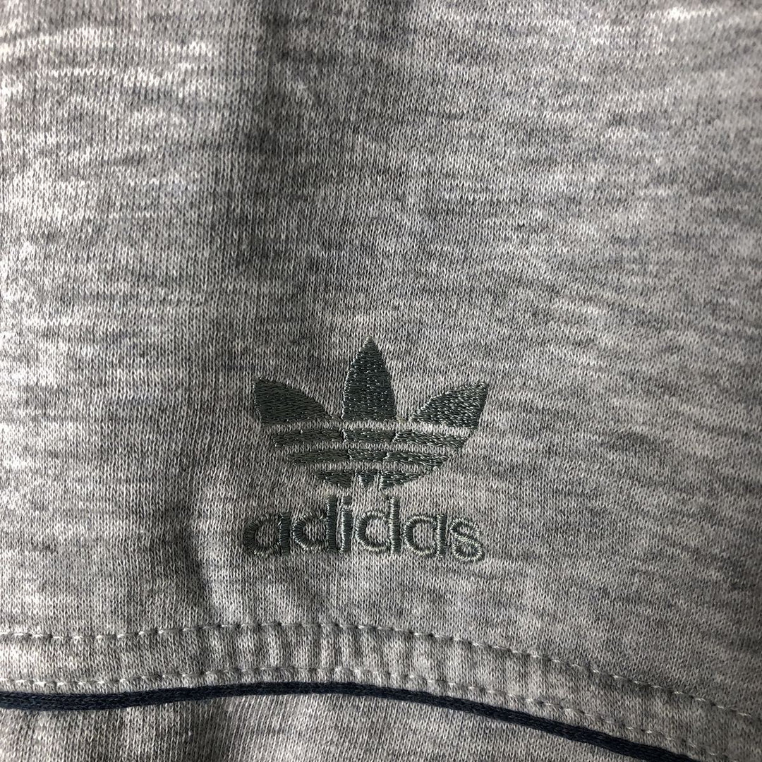 80'S Adidas Trefoil Logo Full-Zip Sweatshirt, Men's Size L (approx.), Vintage unclear gray type Vintage Second Hand