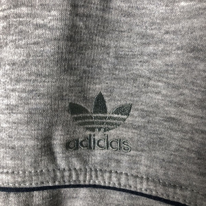 80'S Adidas Trefoil Logo Full-Zip Sweatshirt, Men's Size L (approx.), Vintage unclear gray type Vintage Second Hand
