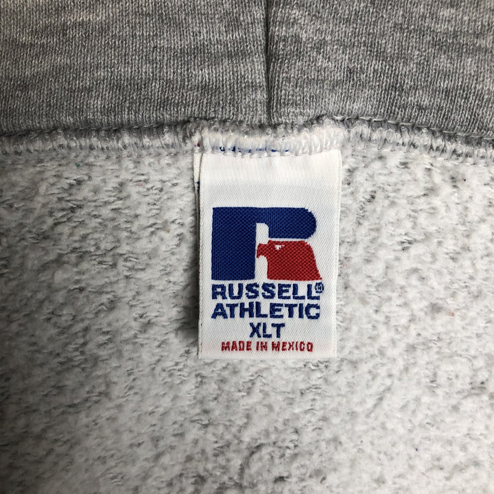 Vintage 90'S Russell Athletic full-zip sweatshirt, size XL, men's polyester gray type Vintage Second Hand