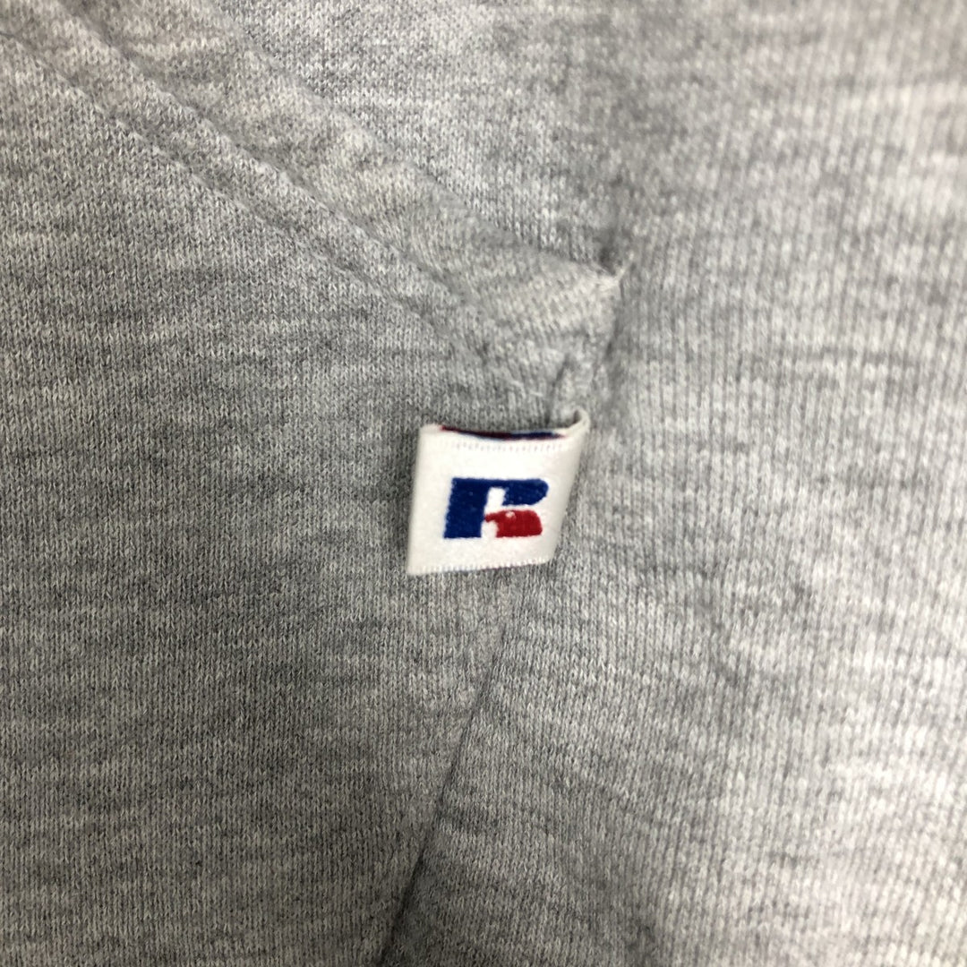 Vintage 90'S Russell Athletic full-zip sweatshirt, size XL, men's polyester gray type Vintage Second Hand