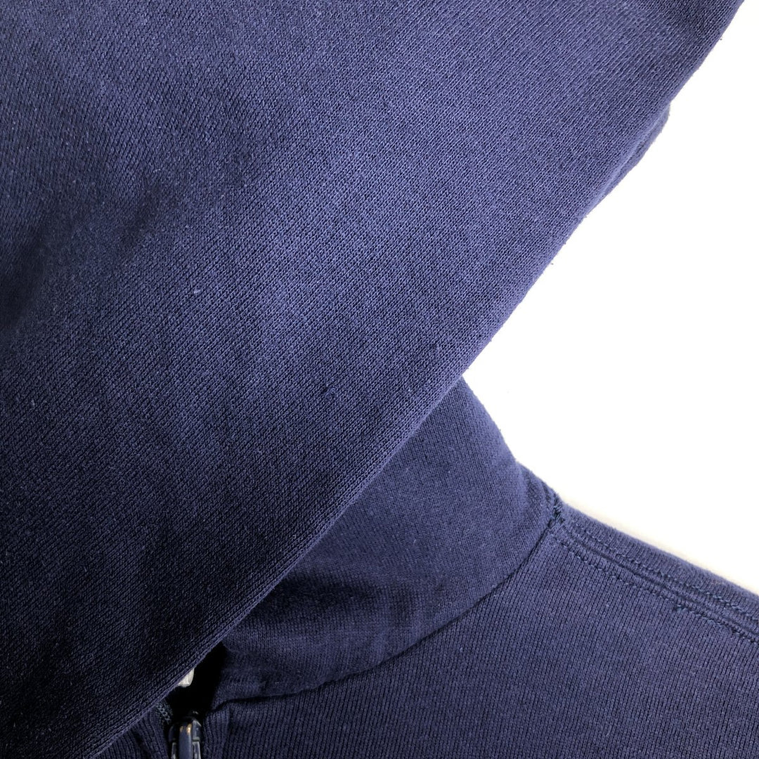 90s-00'S Russell ATHLETIC full-zip sweatshirt hoodie, made in the USA, men's size L, vintage cotton navy blue type Vintage Second Hand