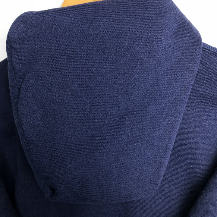 90s-00'S Russell ATHLETIC full-zip sweatshirt hoodie, made in the USA, men's size L, vintage cotton navy blue type Vintage Second Hand