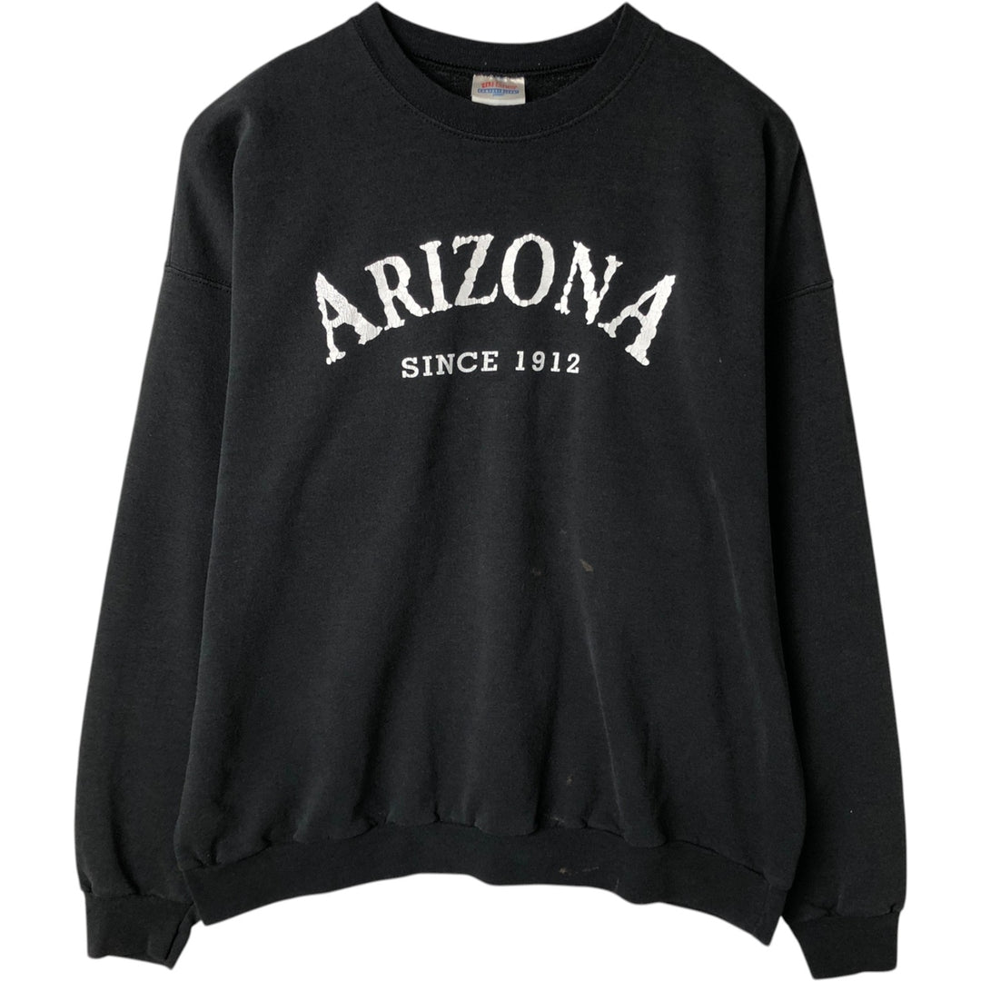 Hanes Printed Sweatshirt, Men's Size XL cotton black type Vintage Second Hand