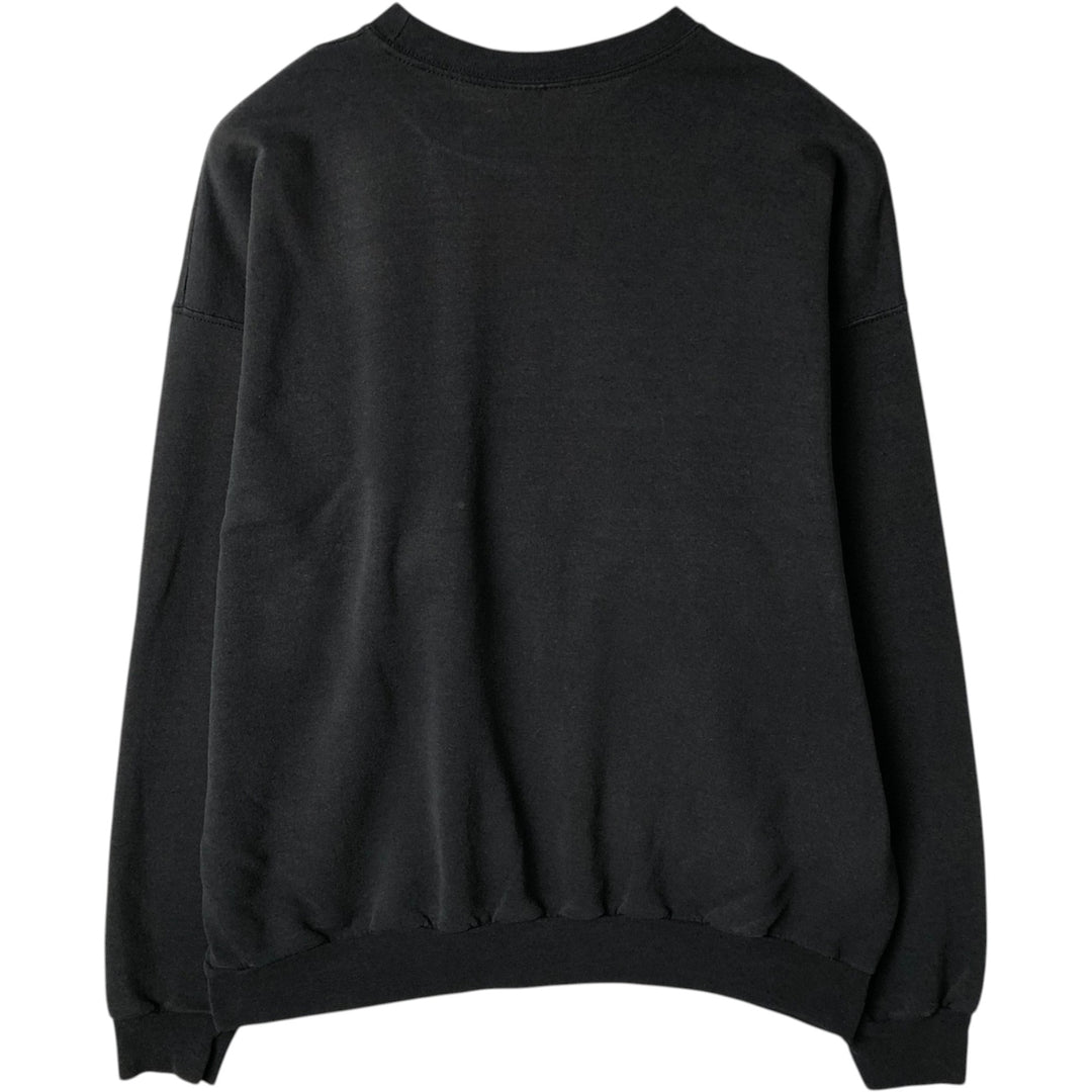 Hanes Printed Sweatshirt, Men's Size XL cotton black type Vintage Second Hand