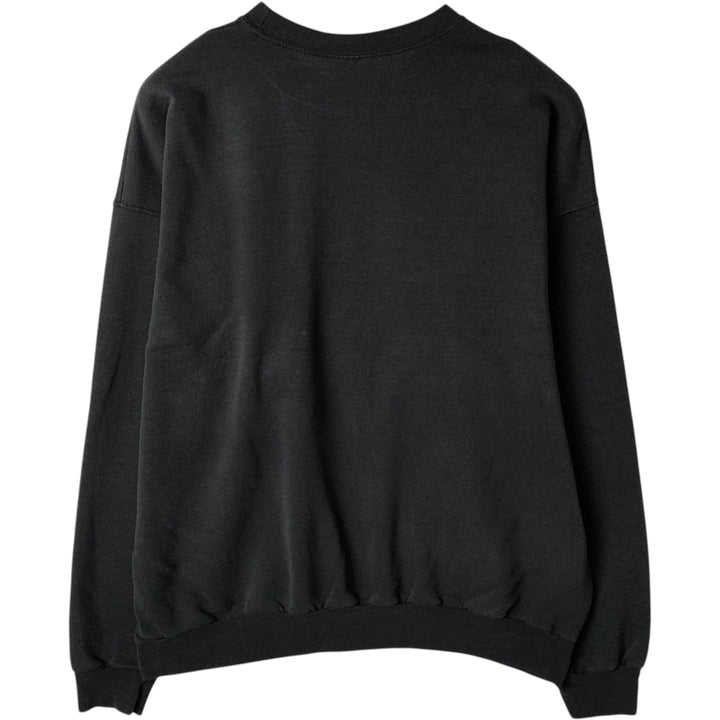 Hanes Printed Sweatshirt, Men's Size XL cotton black type Vintage Second Hand