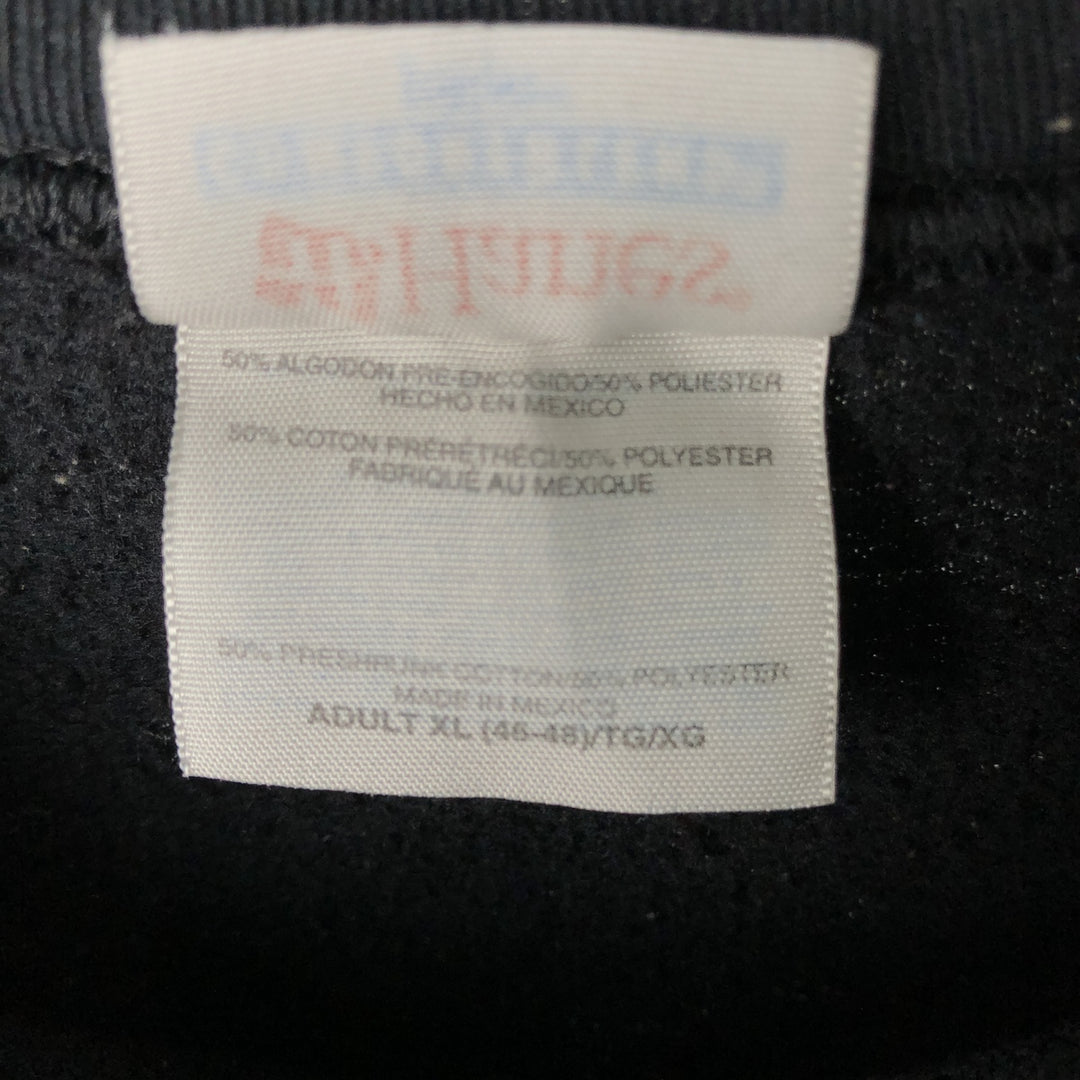 Hanes Printed Sweatshirt, Men's Size XL cotton black type Vintage Second Hand