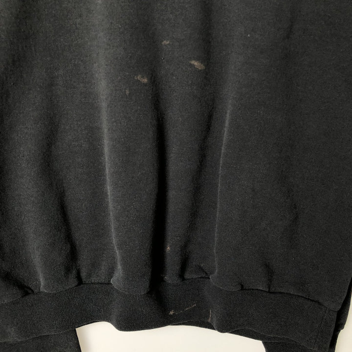 Hanes Printed Sweatshirt, Men's Size XL cotton black type Vintage Second Hand