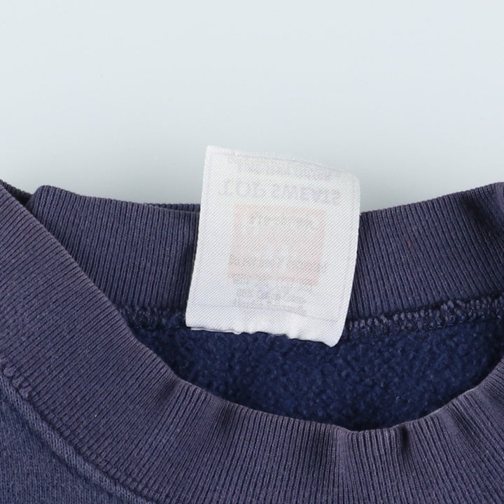 90'S Hanes TOP SWEATS Mock Neck Eiffel Tower Sweatshirt, Men's XL equivalent, Vintage cotton purple type Vintage Second Hand