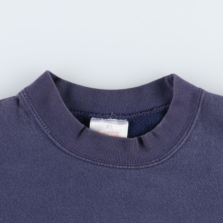 90'S Hanes TOP SWEATS Mock Neck Eiffel Tower Sweatshirt, Men's XL equivalent, Vintage cotton purple type Vintage Second Hand