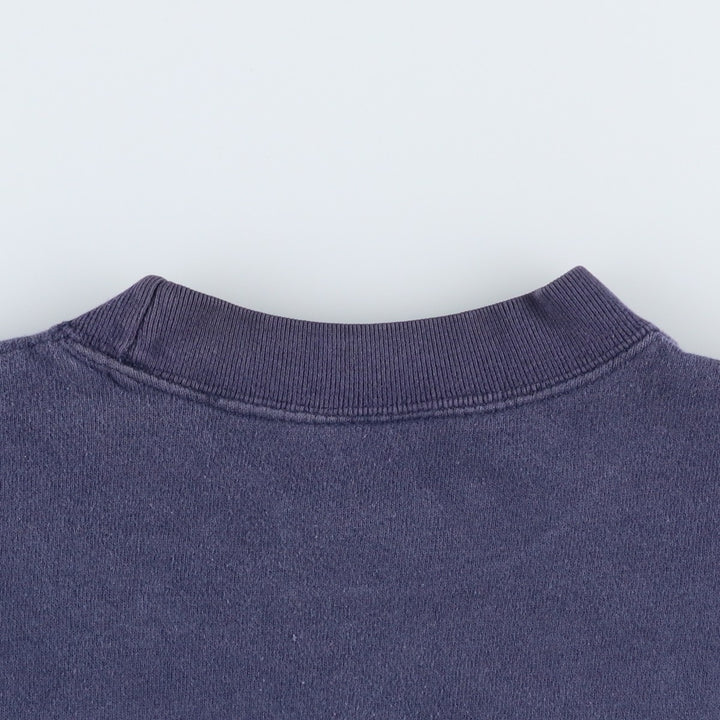 90'S Hanes TOP SWEATS Mock Neck Eiffel Tower Sweatshirt, Men's XL equivalent, Vintage cotton purple type Vintage Second Hand
