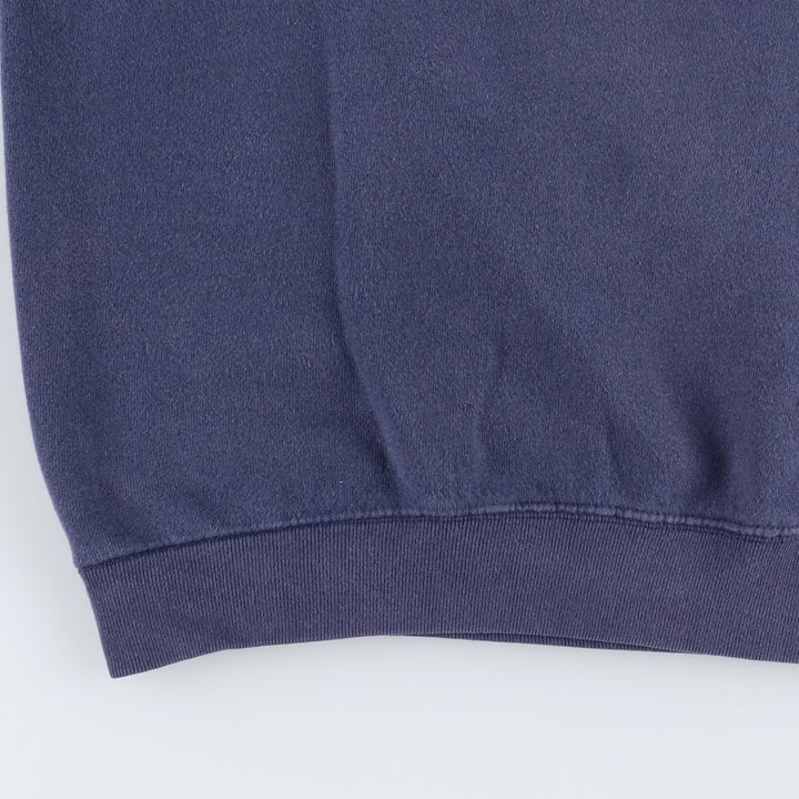 90'S Hanes TOP SWEATS Mock Neck Eiffel Tower Sweatshirt, Men's XL equivalent, Vintage cotton purple type Vintage Second Hand