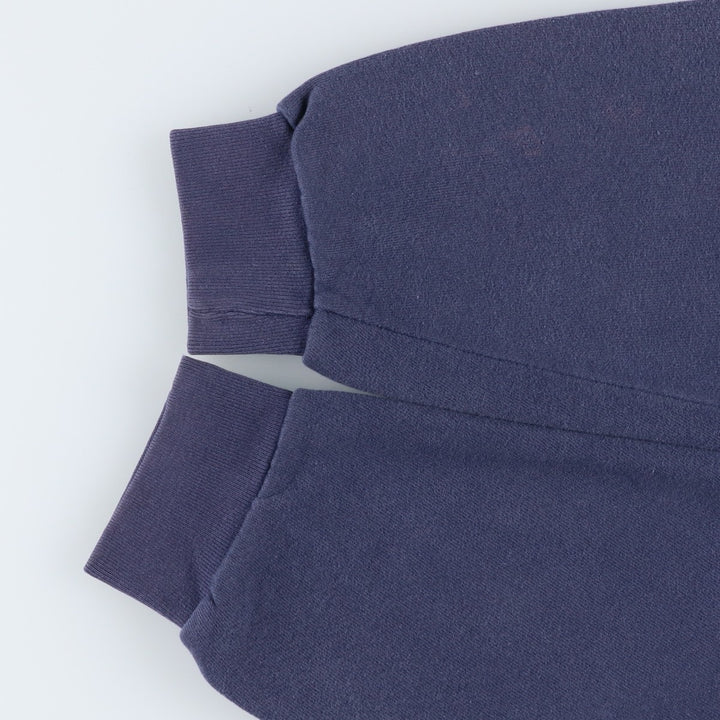 90'S Hanes TOP SWEATS Mock Neck Eiffel Tower Sweatshirt, Men's XL equivalent, Vintage cotton purple type Vintage Second Hand