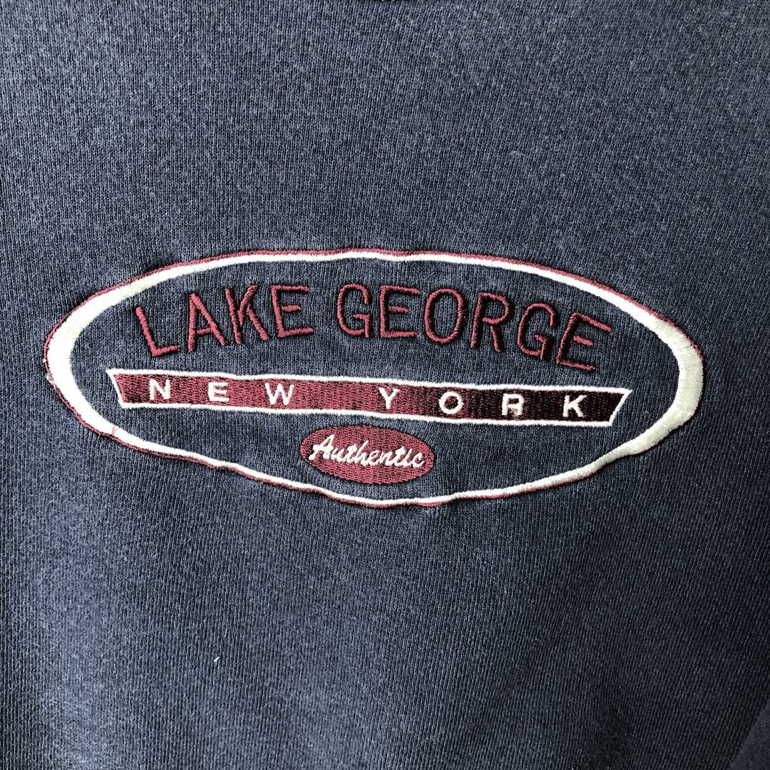 TULTEX Sweatshirt, Men's Size XL (equivalent) cotton navy blue type Vintage Second Hand