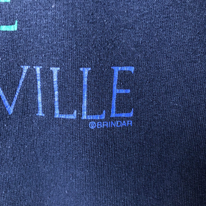 Hanes Printed Sweatshirt, Men's Size XL cotton navy blue type Vintage Second Hand