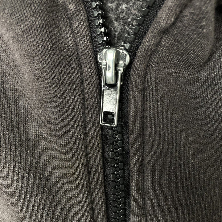 2000'S Reebok Sweat Full-Zip Hoodie, Men's Size XL cotton gray type Vintage Second Hand