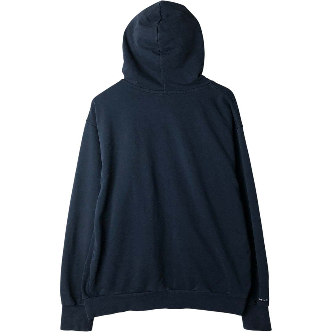 Nike Sweat Full Zip Hoodie Men's Size L cotton navy blue type Vintage Second Hand