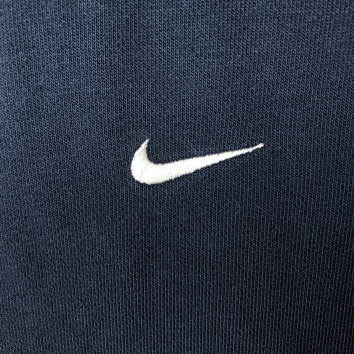 Nike Sweat Full Zip Hoodie Men's Size L cotton navy blue type Vintage Second Hand
