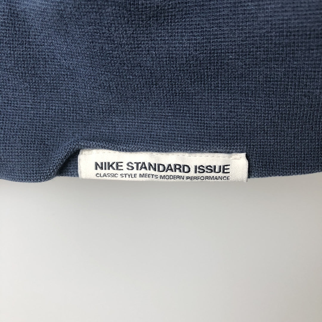 Nike Sweat Full Zip Hoodie Men's Size L cotton navy blue type Vintage Second Hand