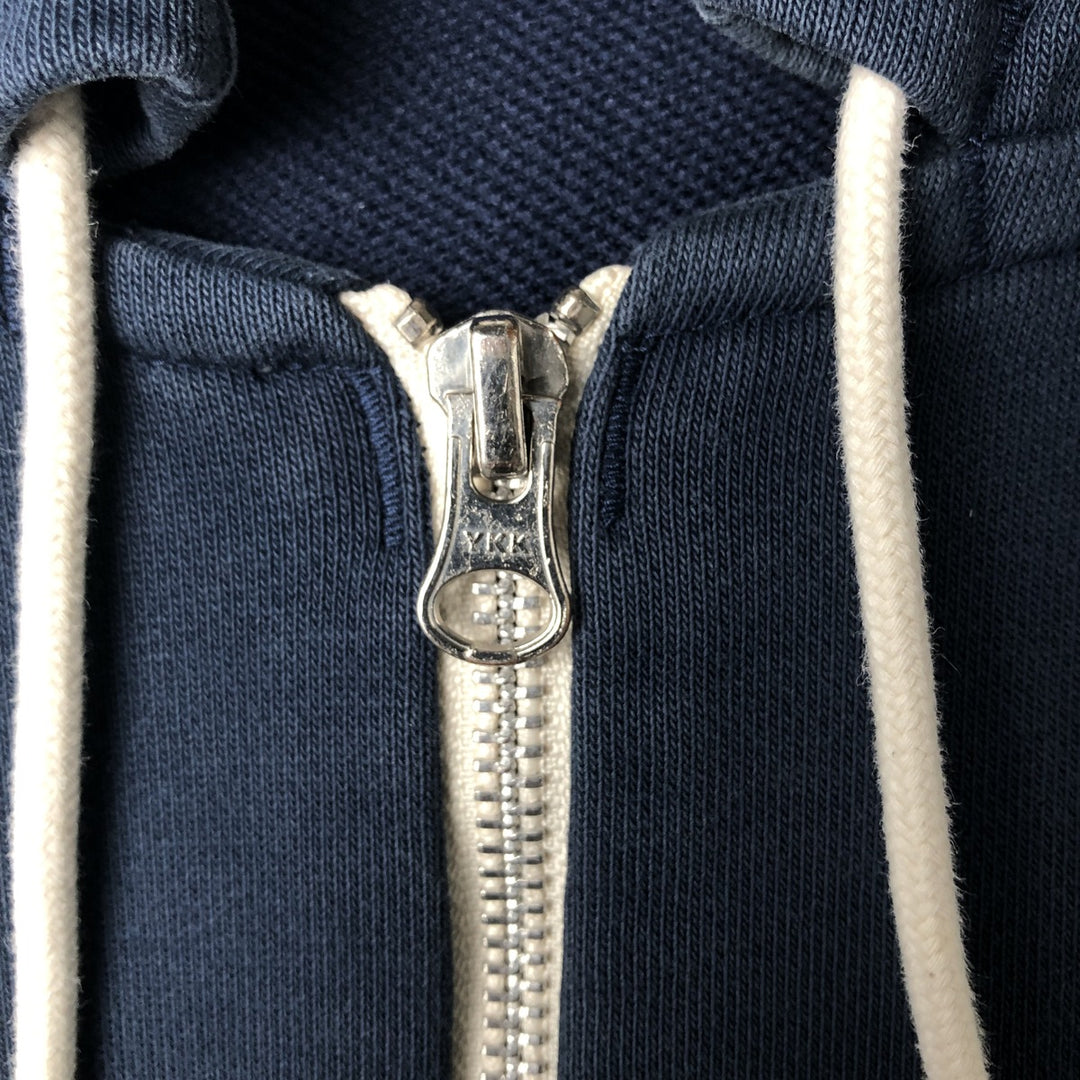 Nike Sweat Full Zip Hoodie Men's Size L cotton navy blue type Vintage Second Hand