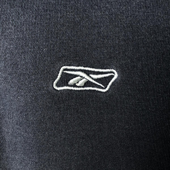 Reebok Sweat Full Zip Hoodie Men's Size L unclear navy blue type Vintage Second Hand