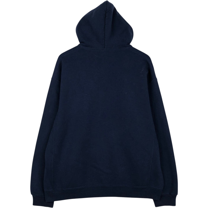 Russell Athletic Full-Zip Sweatshirt Hoodie, Men's Size XL (approx.) cotton navy blue type Vintage Second Hand