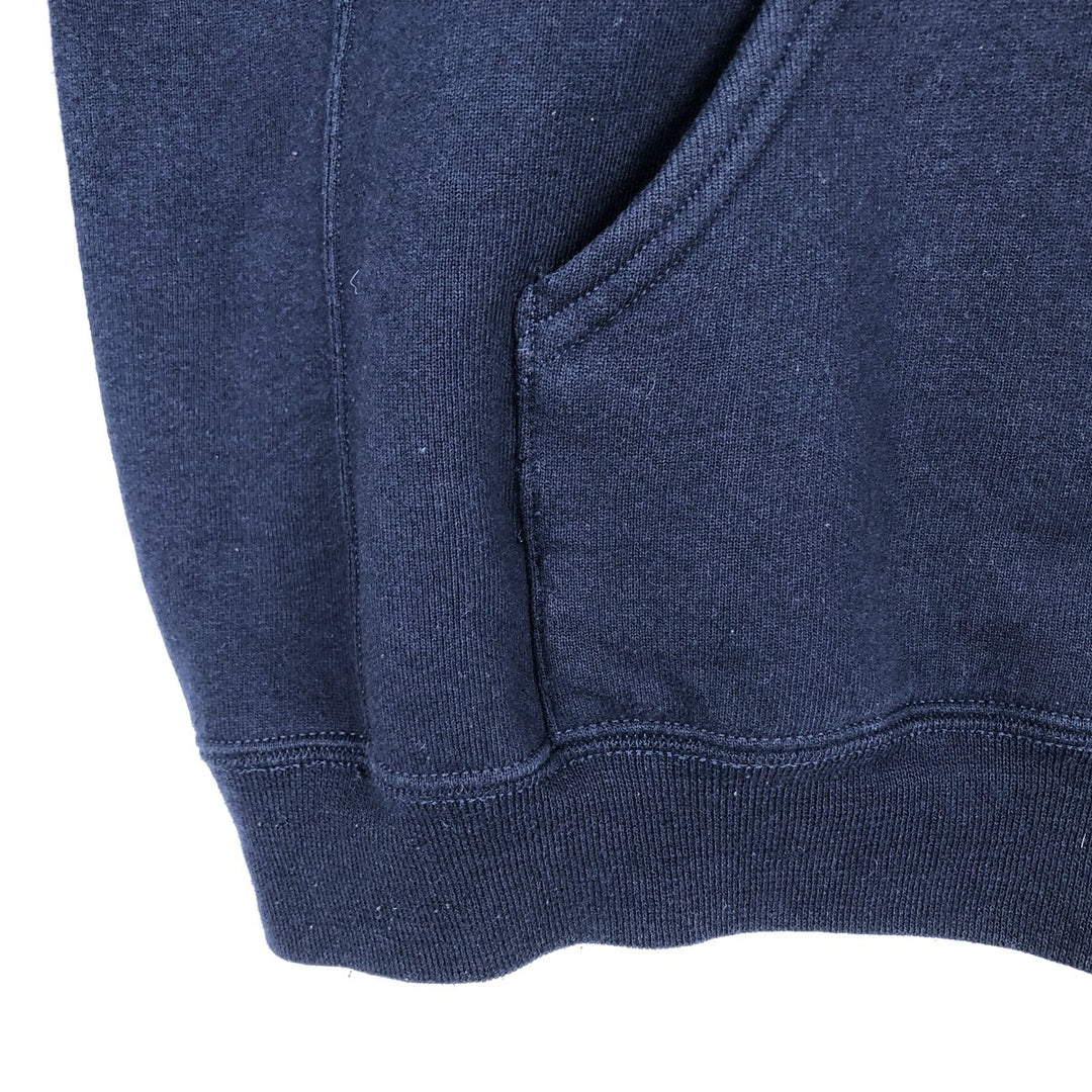 Russell Athletic Full-Zip Sweatshirt Hoodie, Men's Size XL (approx.) cotton navy blue type Vintage Second Hand