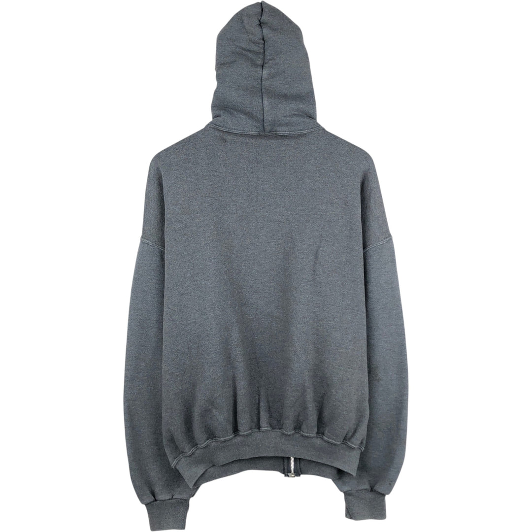 Russell Athletic Full-Zip Sweatshirt Hoodie, Men's Size XL (approx.) cotton gray type Vintage Second Hand