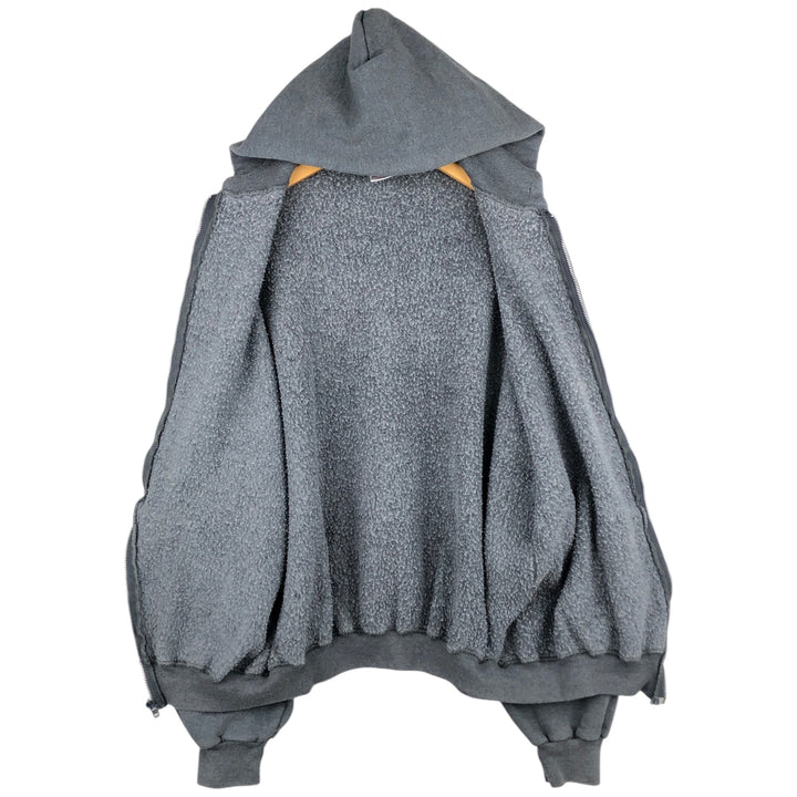 Russell Athletic Full-Zip Sweatshirt Hoodie, Men's Size XL (approx.) cotton gray type Vintage Second Hand