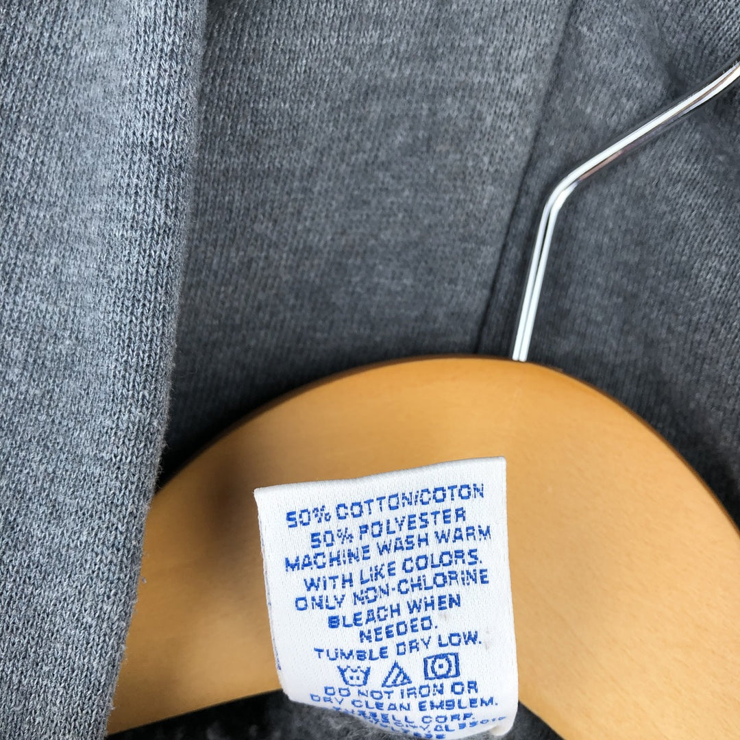 Russell Athletic Full-Zip Sweatshirt Hoodie, Men's Size XL (approx.) cotton gray type Vintage Second Hand