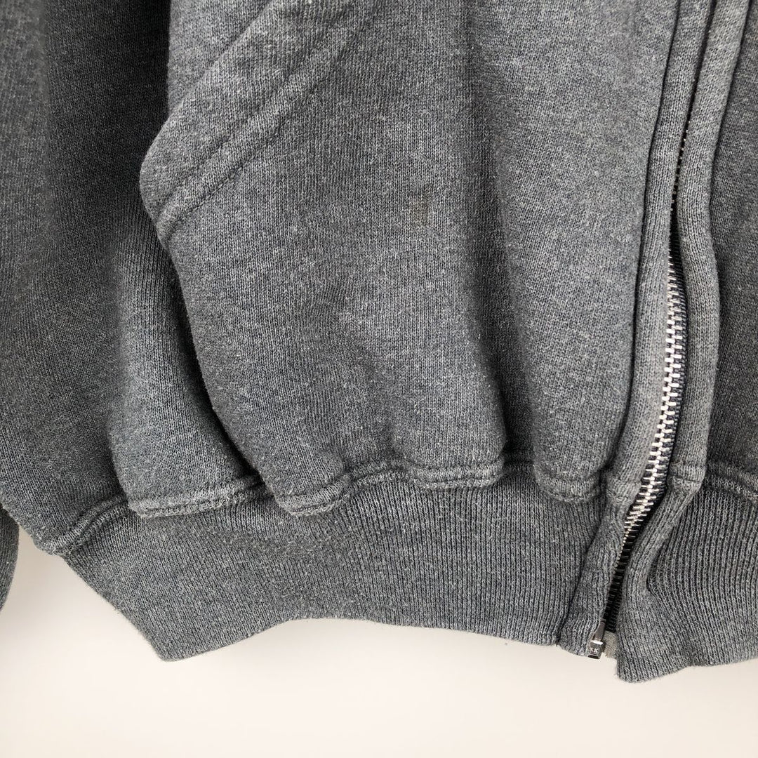 Russell Athletic Full-Zip Sweatshirt Hoodie, Men's Size XL (approx.) cotton gray type Vintage Second Hand