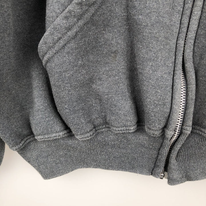 Russell Athletic Full-Zip Sweatshirt Hoodie, Men's Size XL (approx.) cotton gray type Vintage Second Hand