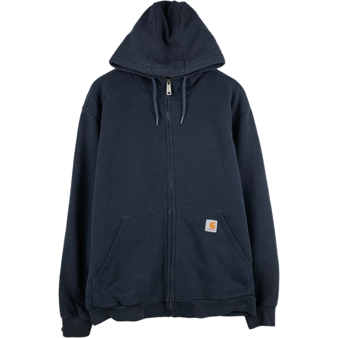 Carhartt Sweat Full Zip Hoodie Men's XL unclear navy blue type Vintage Second Hand