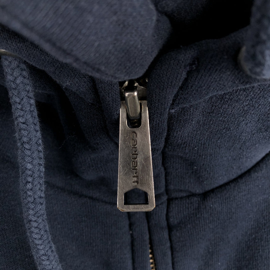 Carhartt Sweat Full Zip Hoodie Men's XL unclear navy blue type Vintage Second Hand