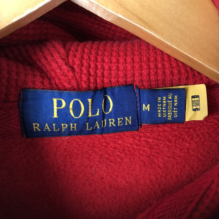 Ralph Lauren POLO RALPH LAUREN Sweat Full Zip Hoodie Men's M cotton red type Vintage Second Hand