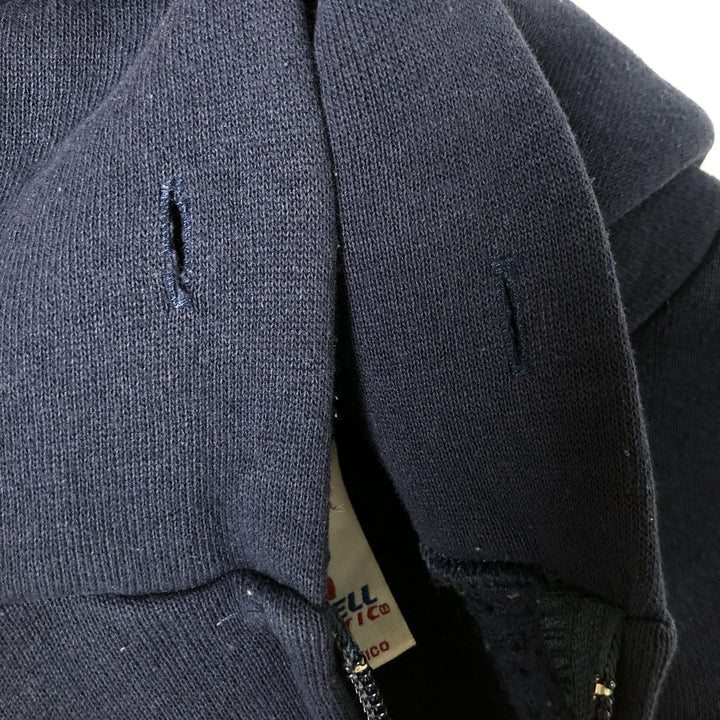 Russell Athletic Sweat Full-Zip Hoodie, Men's Size L (approx.) cotton navy blue type Vintage Second Hand