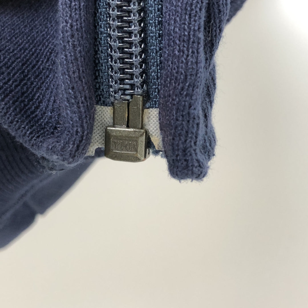 Russell Athletic Sweat Full-Zip Hoodie, Men's Size L (approx.) cotton navy blue type Vintage Second Hand
